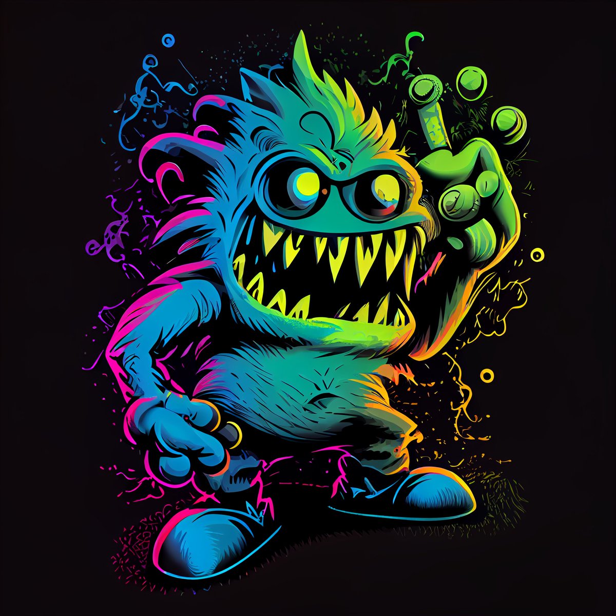 LimedesignIT's tweet photo. Check out my item listing on OpenSea! https://t.co/8byWfYal0A  @opensea #CuteCartoonMonster #Retro50s #ScreenPrint #VectorArt #GeoLawStyle #NeonColors #VintageAesthetic #ImpressiveDesign #CreativeExpression #CollectibleArt #nftart #NFTcollections #NFTartwork #NFTs #NFTCommunity https://t.co/jHkU77uwWY