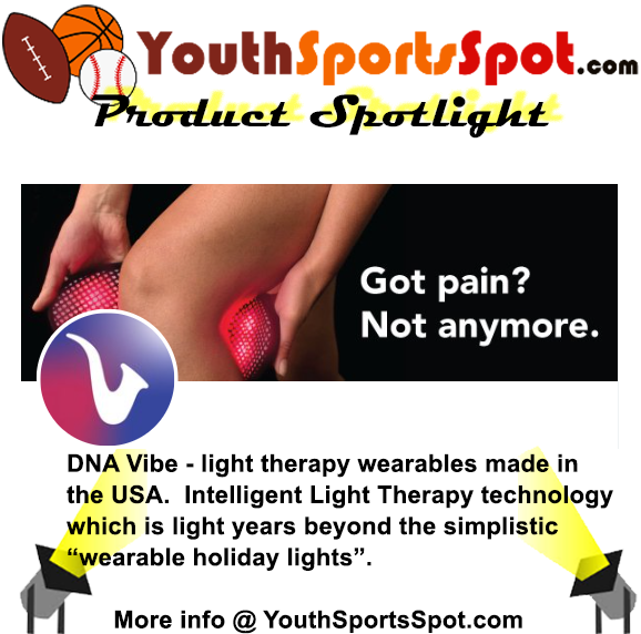 YouthSportsSpot Product Spotlight - DNA Vibe light therapy wearables made in USA, Feature patent-pending Intelligent Light Therapy technology.  Feel Better, GUARANTEED! bit.ly/3RkkMsc
