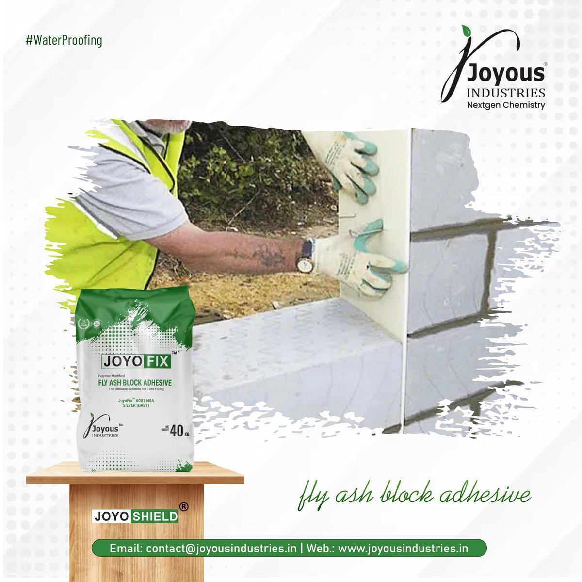 'Fly Ash Block Adhesive: The Ultimate Building Companion'😍😎

No.1 #BlockAdhesive Manuafacturer and Supplier From Ahmedabad, Gujarat. 

📱 Call: +91 90994 30029

🌐 Web: joyousindustries.in

#FlyAshBlockAdhesive #EcoFriendlyAdhesive #FlyAshBricks #BlockAdhesive