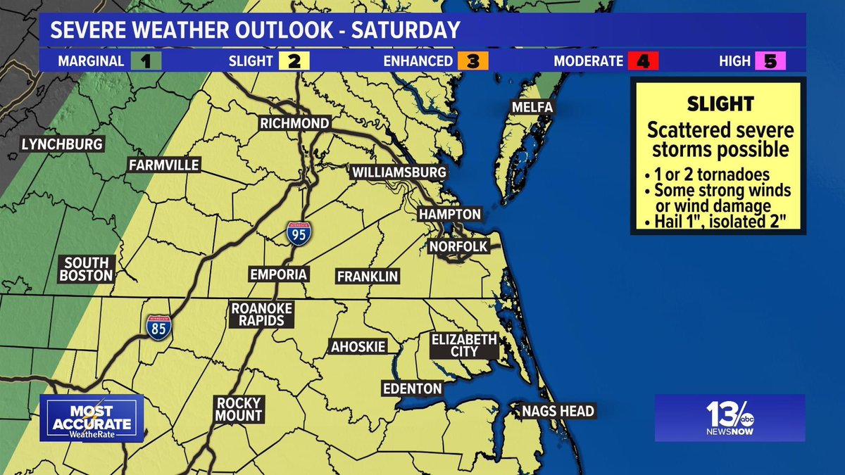 13fpeytonwx's tweet photo. Remain weather aware this afternoon into the evening due to gusty winds and heavy downpours as a cold front sweeps across tonight @13NewsNow #vawx #ncwx #weatheraware #saturdayforecast https://t.co/3jPUEQlVrC