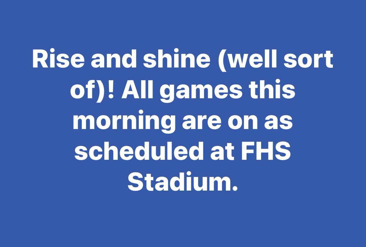 YOUTH SPORTS UPDATE!!!!!