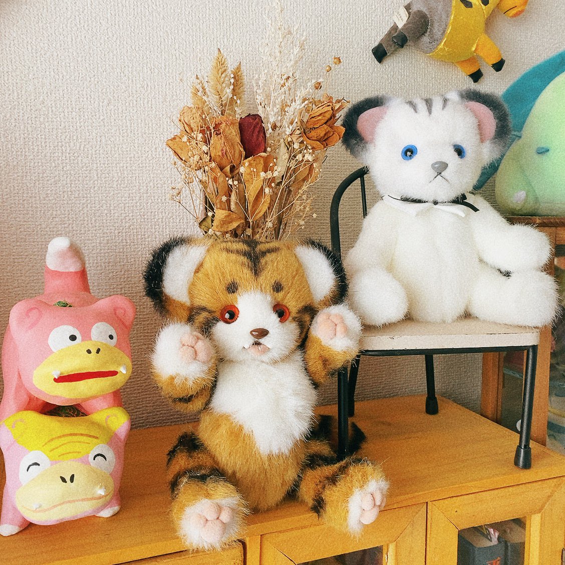 Zaza Bearさんから届いたハイパーかわいいトラちゃんテディベアを見て……🐯🐻