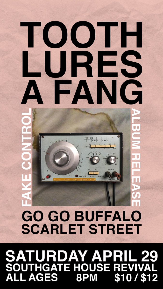 Supporting our buddies in <a href="/toothluresafang/">Tooth Lures a Fang</a> for their album release <a href="/SGHRevival/">The SGH Revival</a>. <a href="/ScarletStreetOH/">Scarlet Street</a> will be joining us as well. See you there! 4/29. 

<a href="/CityBeatCincy/">Cincinnati CityBeat</a> 
<a href="/cincy_music/">CincyMusic</a> 
<a href="/InhailerRadio/">Inhailer Radio</a> 
<a href="/CinProject/">Cincinnati Project</a> 
<a href="/webn/">1027 WEBN Cincinnati</a> 
<a href="/RadioArtifact/">Radio Artifact</a>