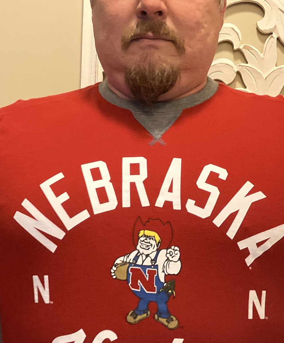 e10rowley's tweet photo. “Old New Herbie” and Coach Solich aren’t the only ones making their triumphant return to One Memorial Stadium today …

#SpringGameStache 

I just hope that @Lonnzy and @erynnshea did the right thing and gave “Old New Herbie” a ‘stache as well. https://t.co/NINy0eOj1B