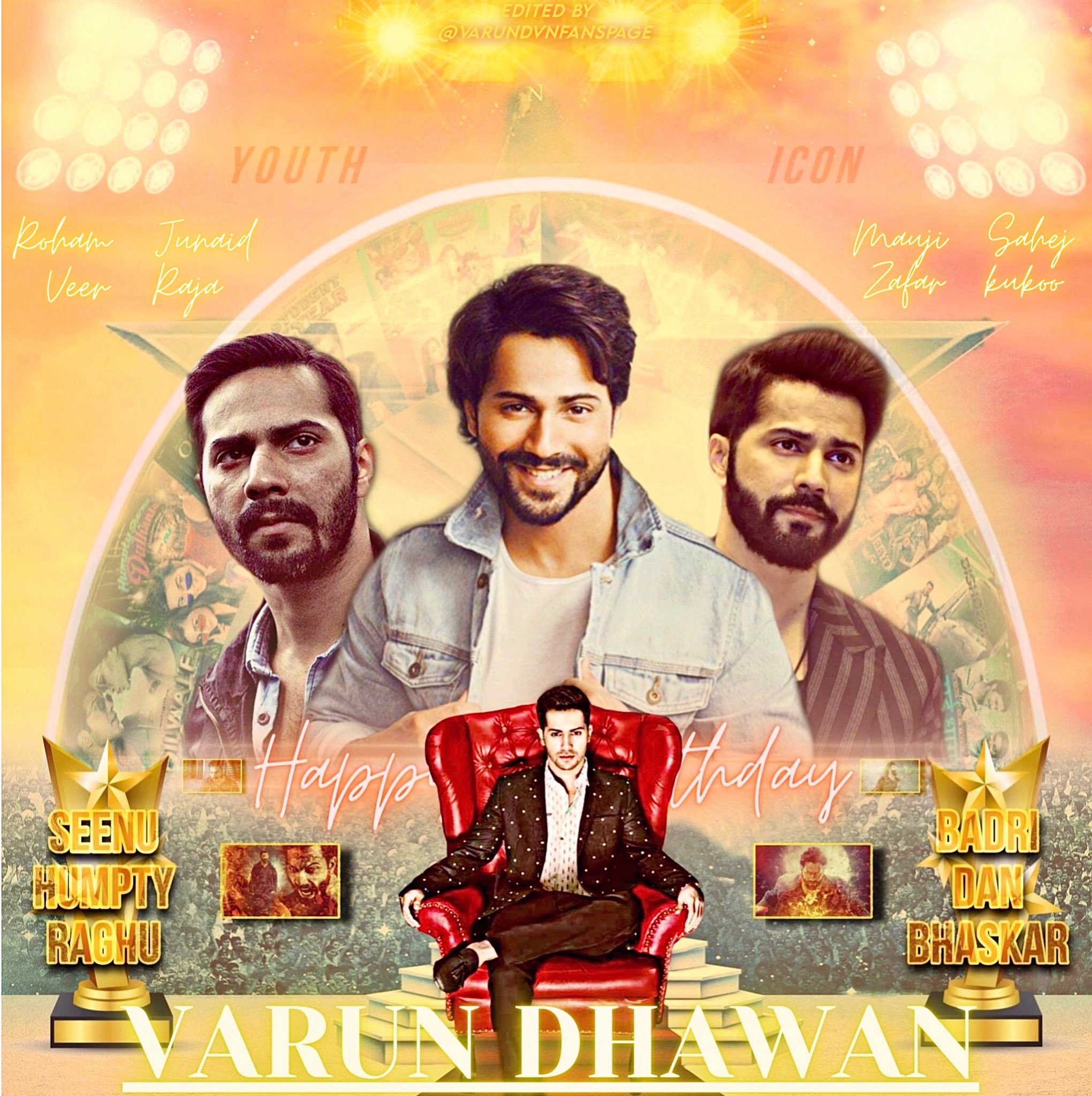 Happy to Launch the CDP of Star Designed by - VARUN DHAWAN BDAY CDP 