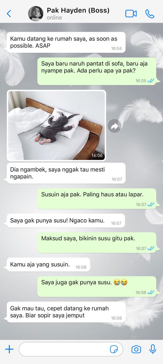 redcherryvk's tweet photo. taekook au; local

ㅡ 𝓓𝓪𝓵𝓵𝓲𝓪𝓷𝓬𝓮

Hanya sekelumit kisah Hazel, sekretaris Hayden, sang CEO yang notabene seorang casanova. Dan tentang pepatah bahwa cinta datang karena terbiasa itu benar adanya.

tags: office au, little bit angst, romance

©redcherryvk 🍒; 0423 https://t.co/7F6mcOqEiF
