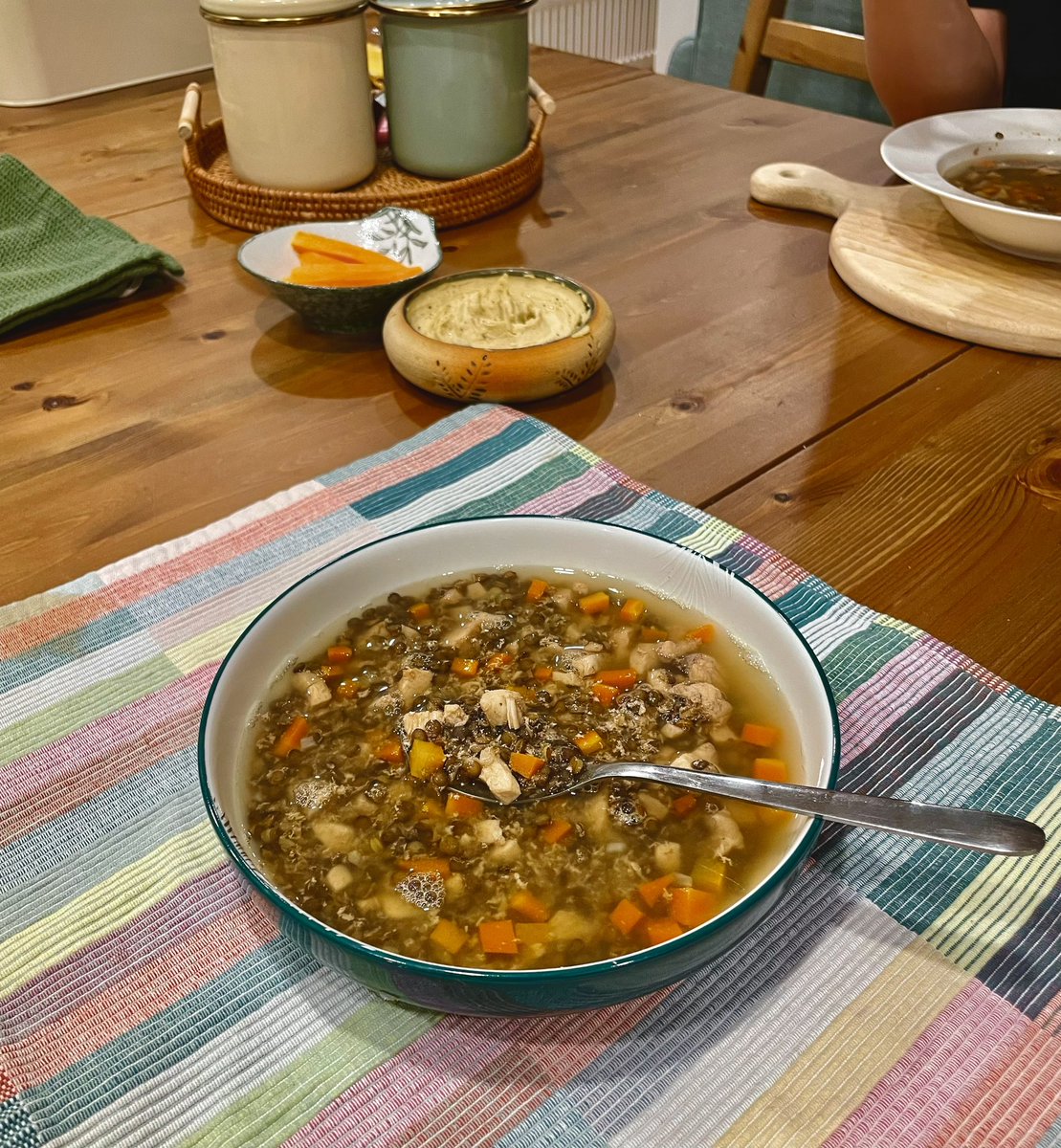 Cooking is a therapy, cleaning is a torture 😂. Made some #hummus and #lentilsoup