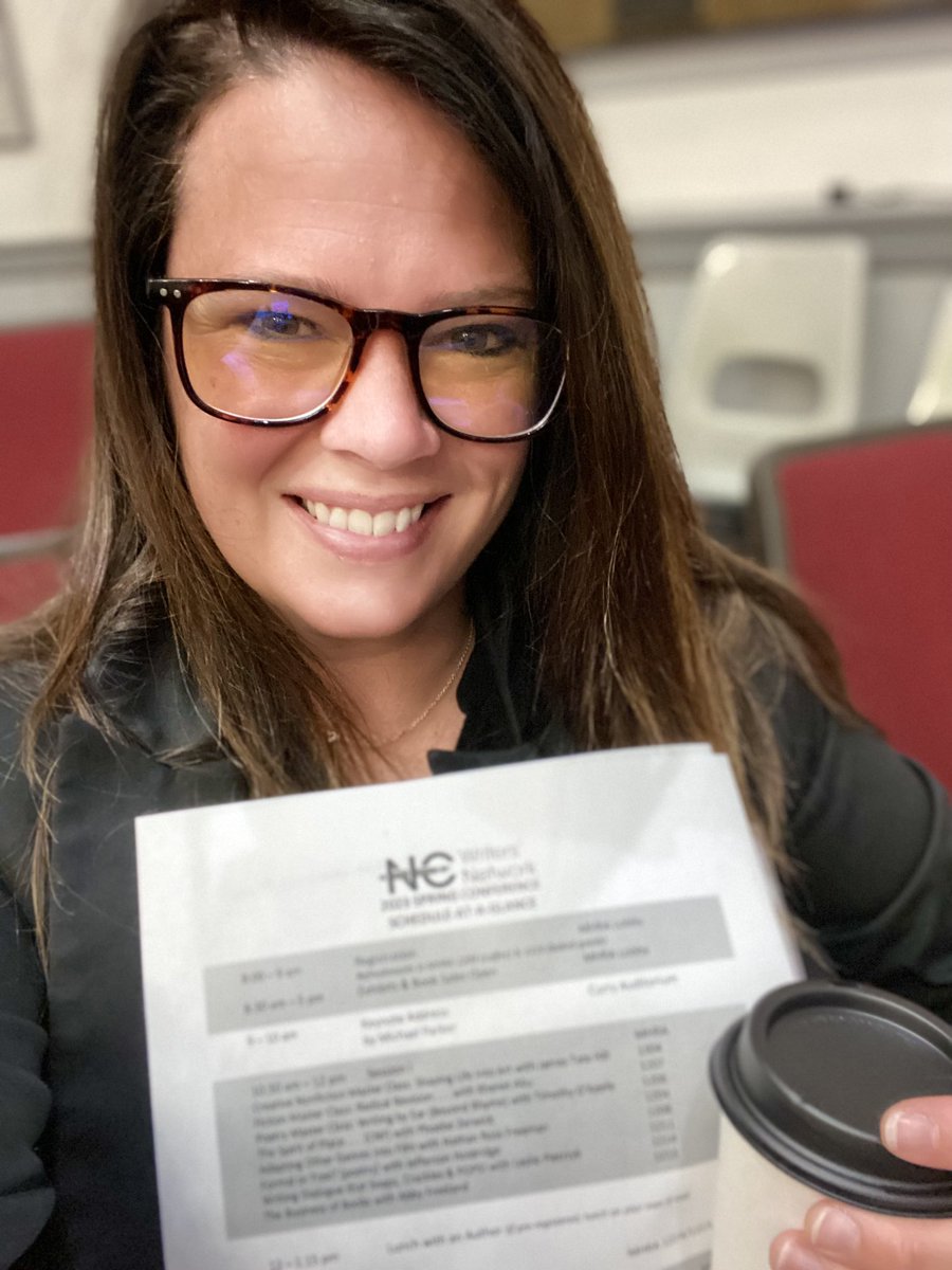 KerryFFreeman's tweet photo. Attending my first NC Writers Conference today! The perfect pairing consists of black coffee and my schedule. #WritingCommunity what was your favorite writing conference? βοΈβ¨#ncwritersconference #ncwn https://t.co/zX8r1ebrJ5