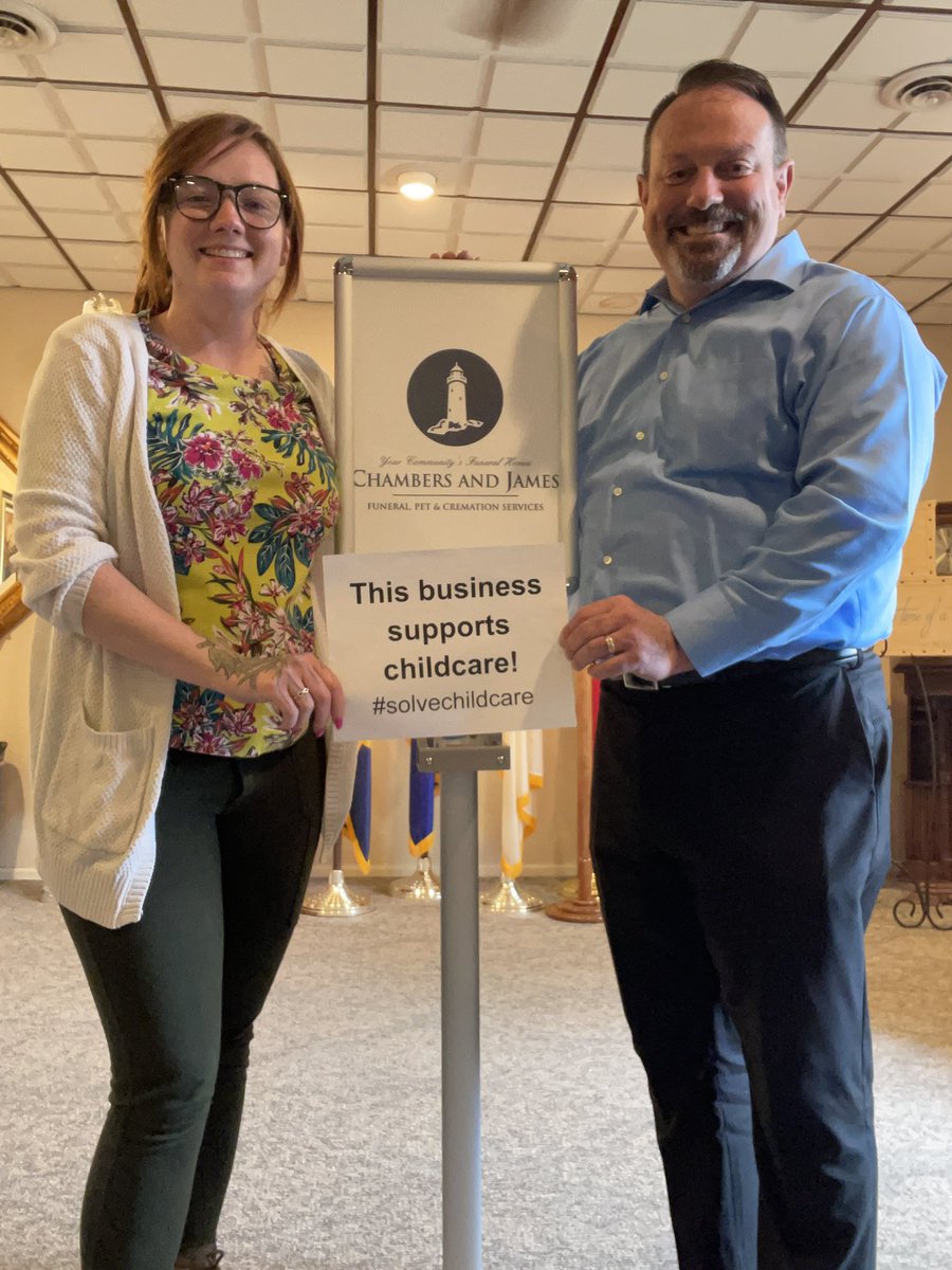 Thank you Eric Fithyan and Chambers &amp; James Funeral Homes for supporting childcare! Childcare is the workforce behind the workforce!

<a href="/NAEYC/">NAEYC</a> <a href="/nafcc/">NAFCC</a> <a href="/wvayc_/">WV Association for Young Children</a> <a href="/ChildCareAware/">Child Care Aware of America</a> <a href="/Hunt_Institute/">The Hunt Institute</a> @WVGovernor #solvechildcare #wvayc #naeyc #nafcc #childcareaware #huntinstitute