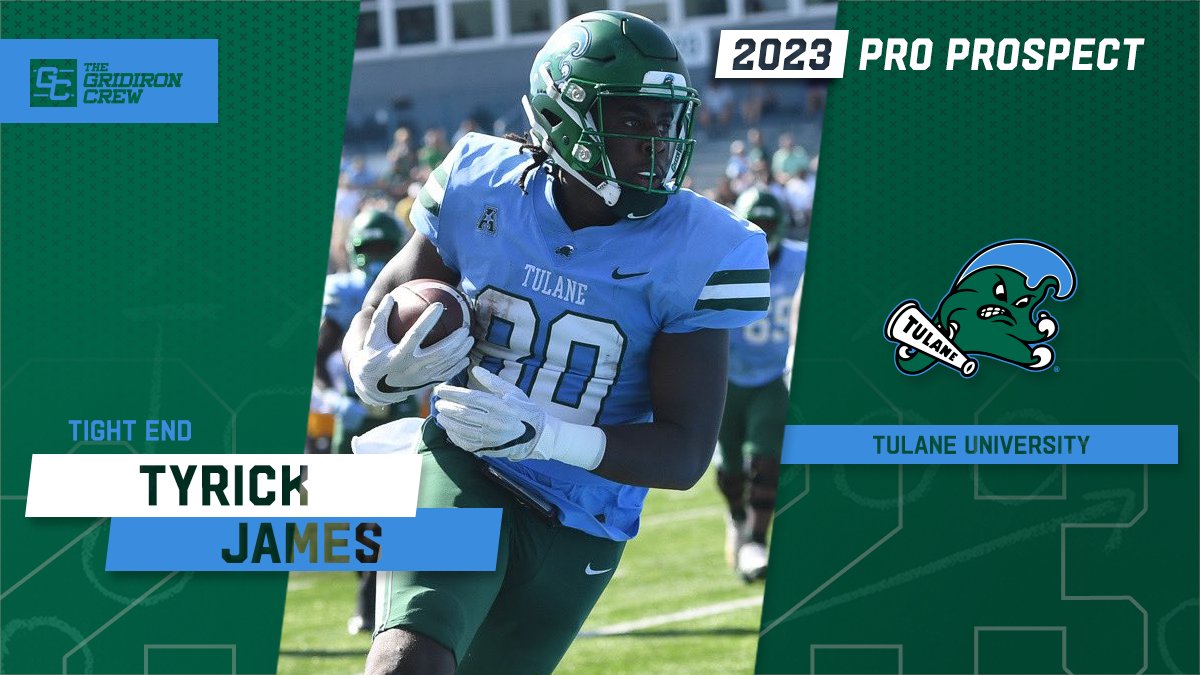 Gridiron_Crew's tweet photo. ⚠️ Attention Pro Scouts, Coaches, and GMs ⚠️

You need to look at 2023 Pro Prospect, Tyrick James @tyrick_james, a TE/H-Back/FB from @GreenWaveFB

#2023ProProspect #DraftTwitter #NFLDraft #CFL #XFL #USFL #ProFootball 🏈

👀 See our Interview: https://t.co/H5ItkSAdU1 https://t.co/aPfQx4O7Tc