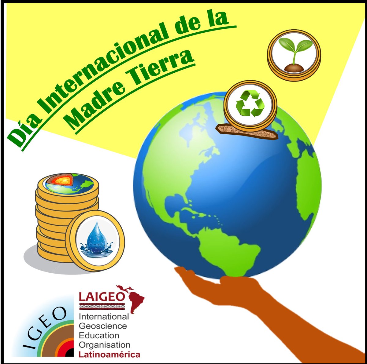 En este Día Internacional de la Madre Tierra queremos invitarlos a "invertir en nuestro planeta". En LAIGEO estamos invirtiendo en la promoción de la educación en las Cs de la Tierra en Latinoamérica y El Caribe, acercando este conocimiento a tod@s.
¿En qué vas a invertir tú?