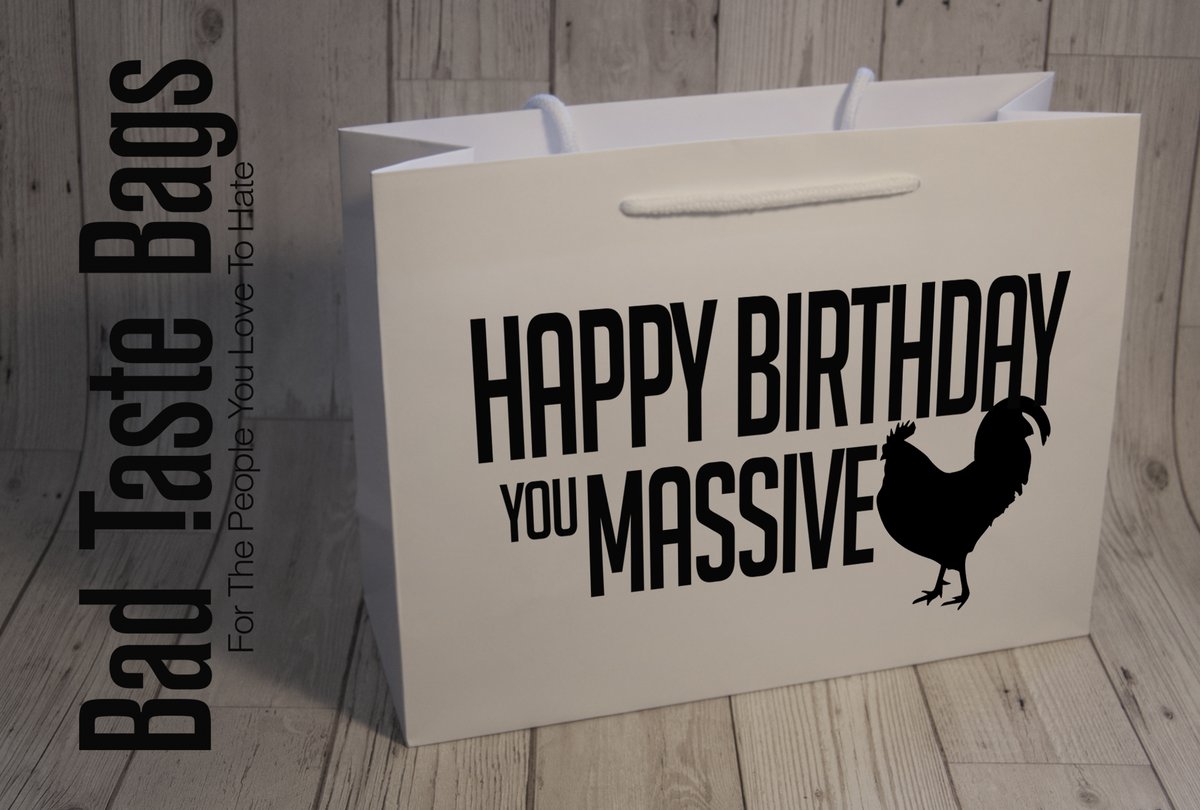 Check out our range of cheeky gift bags, perfect for that person you love to hate 😜 #badtastebags #giftbag #gifting #giftidea #adulthumour #adult #funny #occasion #birthday #birthdaybag #birthdaygift