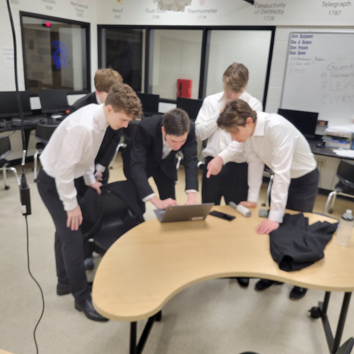 Some last minute prep from the MN state RWDC team, Zephyr Aerospace Products. One hour til presentation time. #weare832