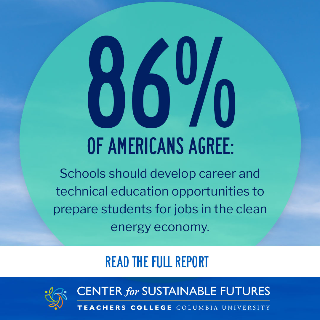 TCSustainable's tweet photo. Happy Earth Day 2023! It's time for #ClimateSolutions #GreenEconomy

Read our new report: Green Light for Comprehensive Climate Change Education
https://t.co/v0hOP2abtS https://t.co/Gy6kIjvjvb