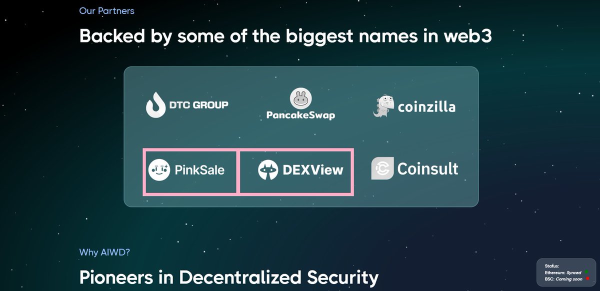 pinkecosystem's tweet image. 🔥#Pinksale is proud to announce the team from AI Wallet Defender is coming onboard for their #Fairlaunch.

👌 Round the clock support and networking opportunities are available to all projects on Pinksale.

🚀 Check them out below:

pinksale.finance/launchpad/0x0E…

#BSC #BNB