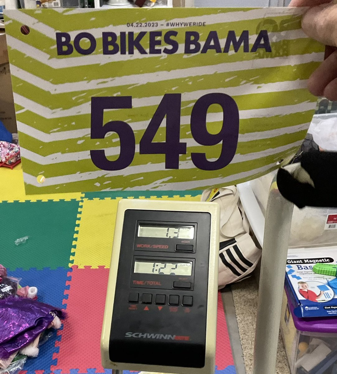And we’re off on an exciting (virtual) ride thru Alabama with Bo Jackson #bobikesbama ##whyweride #oldandslowKPT