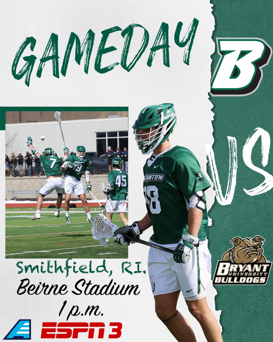 BinghamtonMLAX's tweet photo. Gameday from Bryant. The action begins at 1 p.m. on ESPN3.

📊: https://t.co/PuvUM9wmdr
📺: https://t.co/ZMrCPJMl7f

#BingItOn https://t.co/3XMN07d8S6