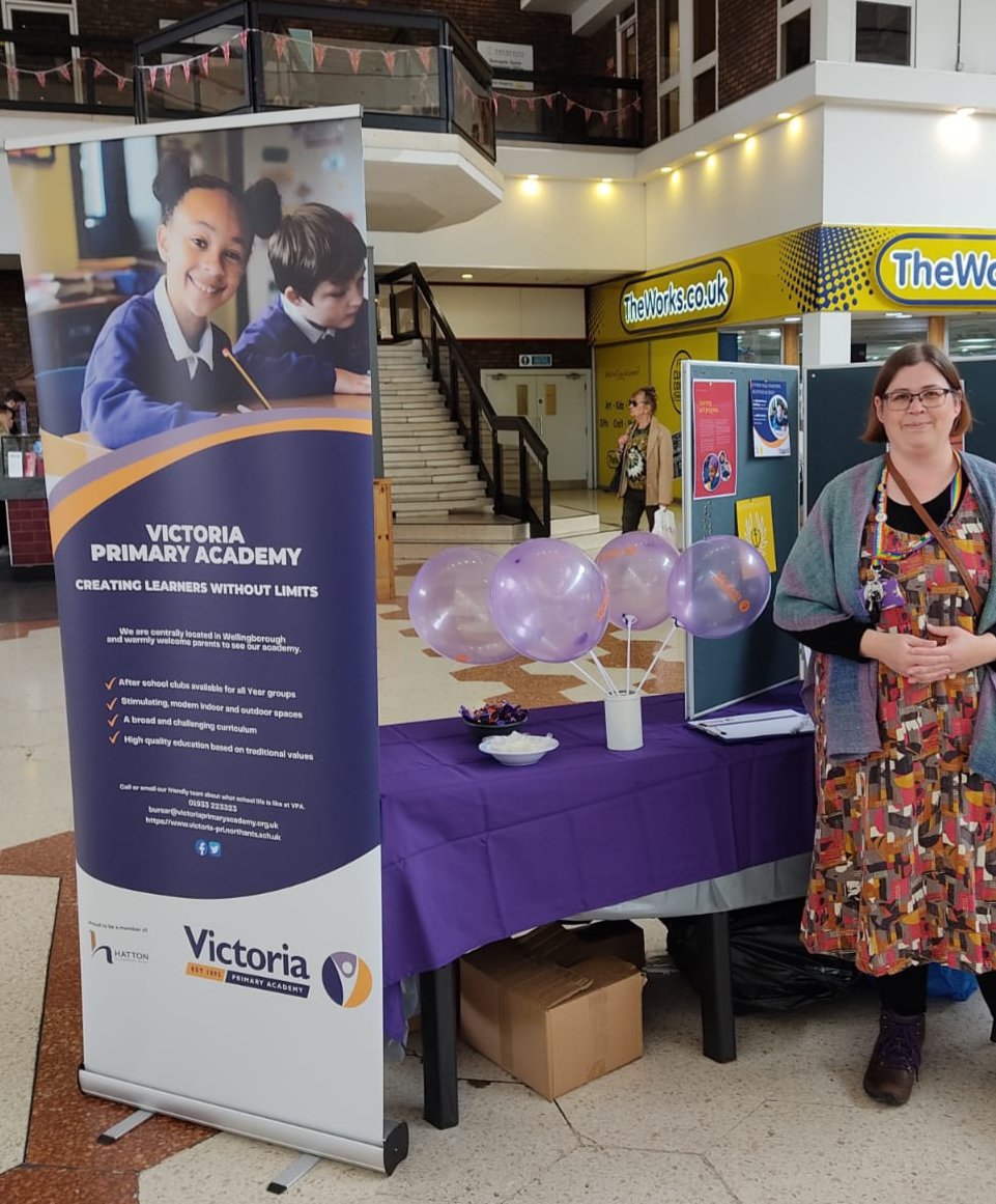 HattonAcademies's tweet photo. Mrs Embling and Mr Pearson from Victoria Primary Academy are offering information on school life at the @SwansgateCentre this afternoon - if you're nearby, pop over to find out more on admissions @vicpriaca #primaryplaces #community https://t.co/Pw6pkISIPn