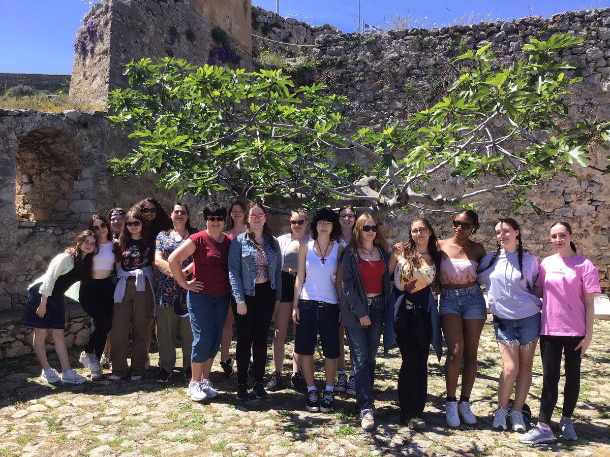 FHill_Classics's tweet photo. Final day of our tour to Greece 2023: Epidaurus, Palamidi and Nafplion. Could not have wished for a better group of girls or team of staff @FarnboroughHill @FHill_Abroad @Sarah404BC Thank you to everybody. https://t.co/xnG16VZarF