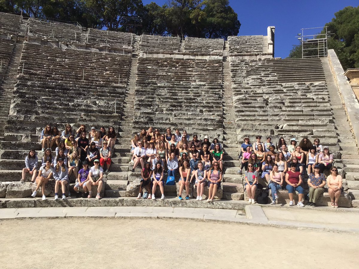FHill_Classics's tweet photo. Final day of our tour to Greece 2023: Epidaurus, Palamidi and Nafplion. Could not have wished for a better group of girls or team of staff @FarnboroughHill @FHill_Abroad @Sarah404BC Thank you to everybody. https://t.co/xnG16VZarF