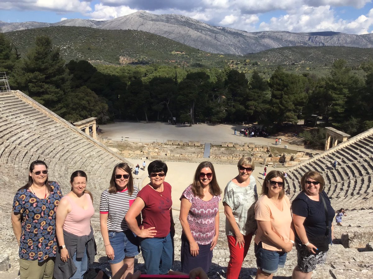 FHill_Classics's tweet photo. Final day of our tour to Greece 2023: Epidaurus, Palamidi and Nafplion. Could not have wished for a better group of girls or team of staff @FarnboroughHill @FHill_Abroad @Sarah404BC Thank you to everybody. https://t.co/xnG16VZarF