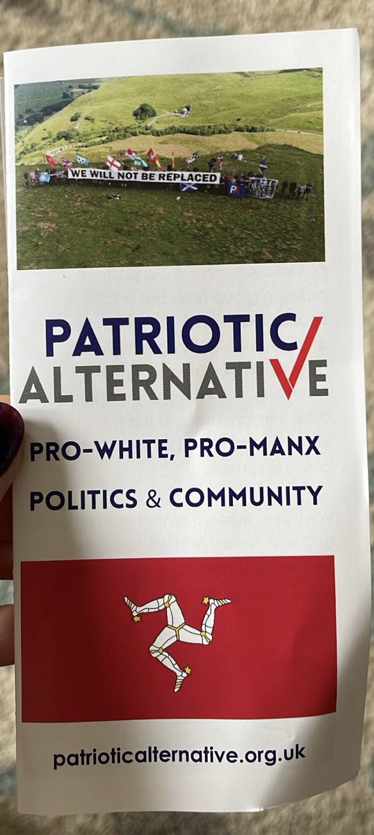 manxben4's tweet photo. Dear Isle of Man, we can do better than this shit show. If you’re thinking of putting one through my letter box, don’t fucking bother. #IoM https://t.co/oVOjFHOaOs