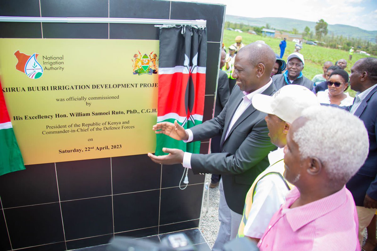 WilliamsRuto's tweet photo. This shift from rain-fed agriculture will also enhance farmers’ earnings apart from making our country food sufficient. https://t.co/fHRW1YtgAy