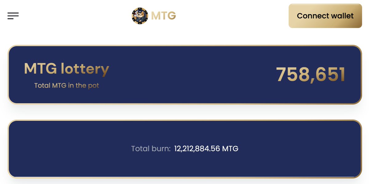 This week has been a true rollercoaster for #crypto! 🎢 What happened in $MTG? - The next Lottery Pot distribution: coming very soon - 758,651 $MTG worth ~1k went to the Lottery Pot - 1.22% of the total supply has been burned Let that sink in! 🚀 #memecoins #memetoken
