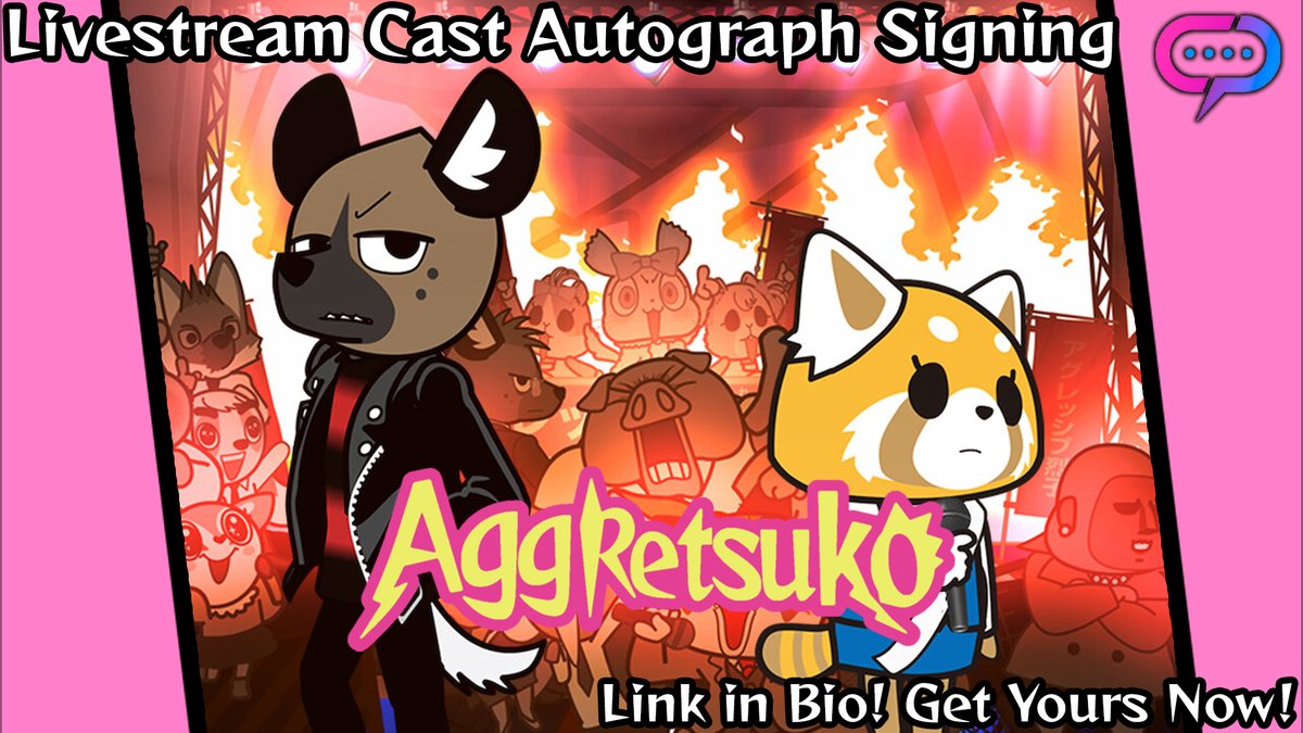 StreamilyLive's tweet photo. The cast of Aggretsuko will be signing LIVE on April 27th!!!!! You won't want to miss this one! @aggretsuko @Misty_Lee @AbbyTrott Jamison Boaz, @taraplatt @Katelyn_Gault @BenjaminDiskin
https://t.co/7Tzgzf9KdL
#Aggretsuko #Kabae #Fenneko #Haida #Retsuko #Washimi https://t.co/ywrcjmItSx