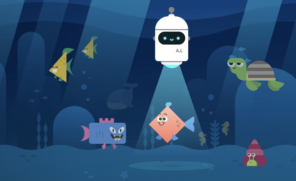 Celebrate #EarthDay with AI for Oceans! Learn about AI, machine learning, training data, and bias, while exploring ethical issues and how AI can help address world problems. When you use this activity you are training real machine learning models! code.org/oceans