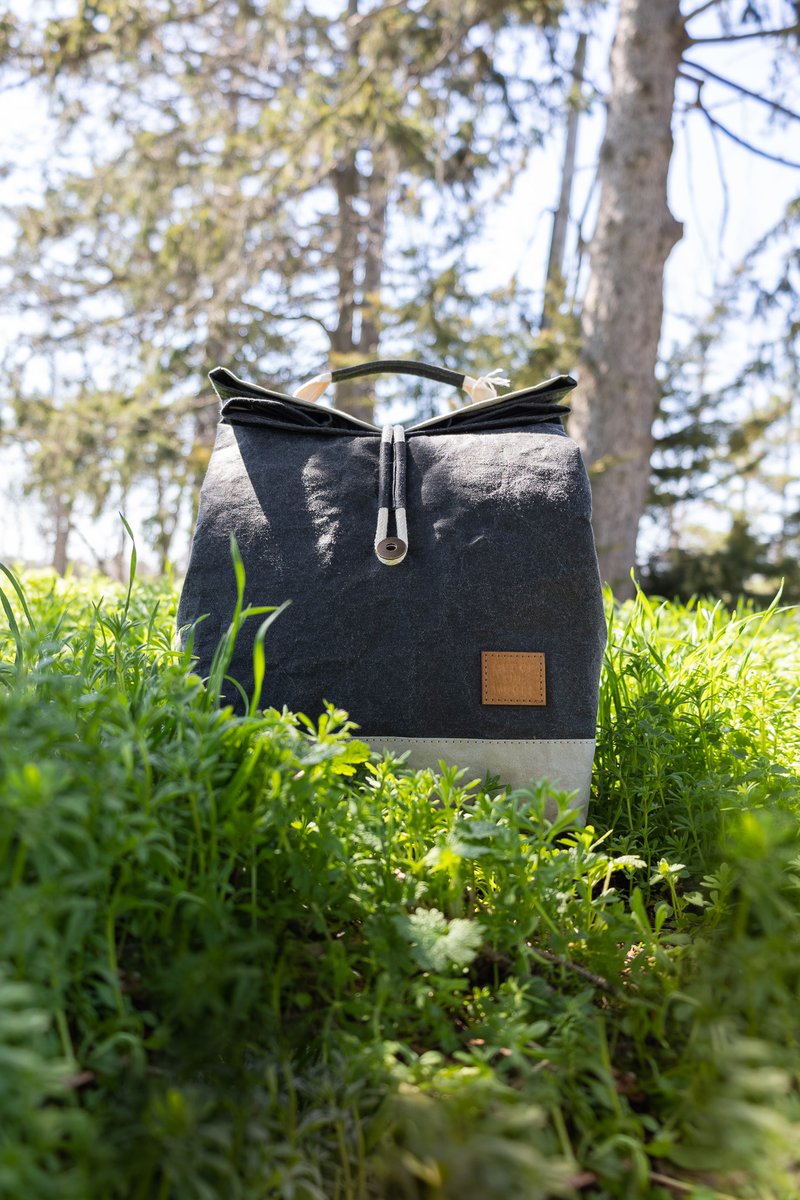 If you want to show your commitment to protecting Earth, look to Out of the Woods. Using Supernatural Paper®, these bags are made from tree cellulose, making them sustainable, washable and vegan! And yes, you can brand it! Check out our eco-friendly merch: bit.ly/409G6EQ