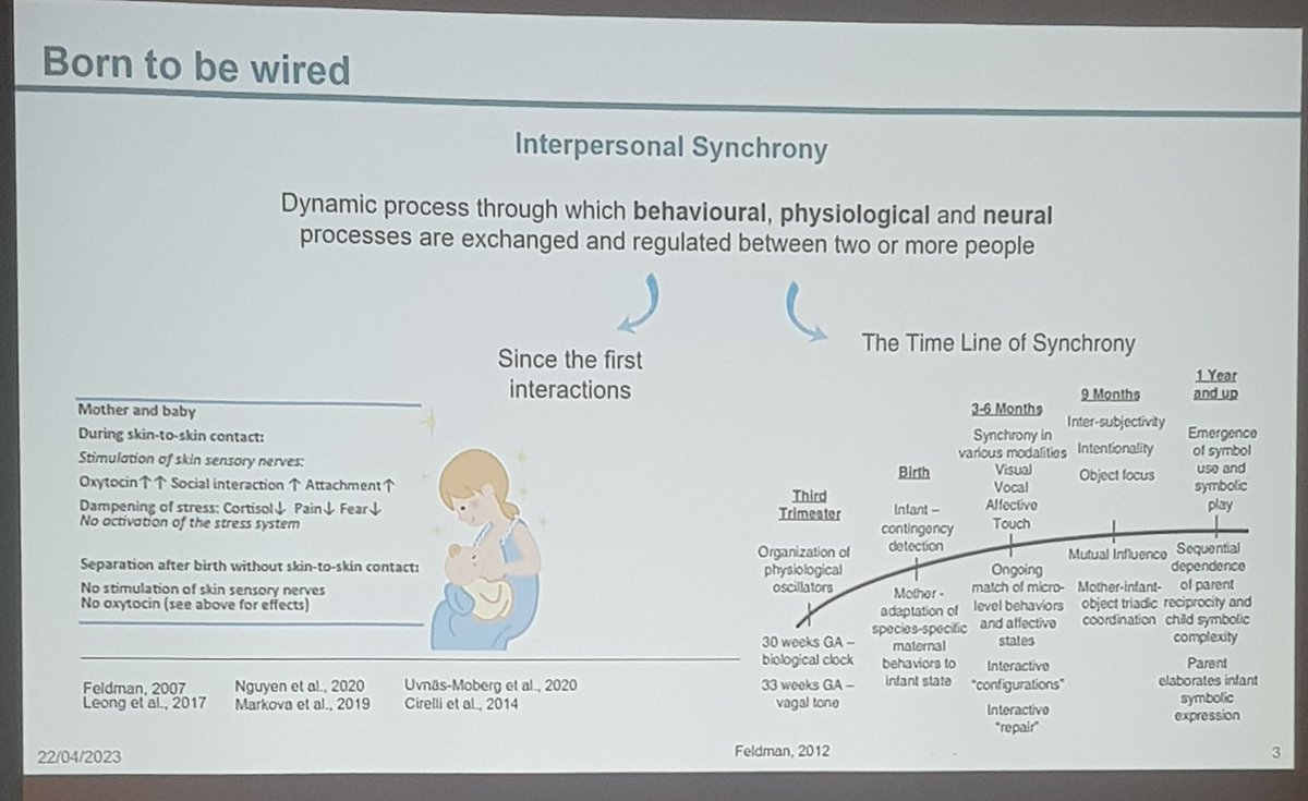 AloysiusAnnie's tweet photo. Listening to @elisaroberti_ #SCENEsymposium present on hyperscanning research showing the interaction synchrony in brains of mother infant dyads. They are studying impact of mask on mask off on communication too. Fascinating work @NeoSLTCEN https://t.co/o8eFJHtznH