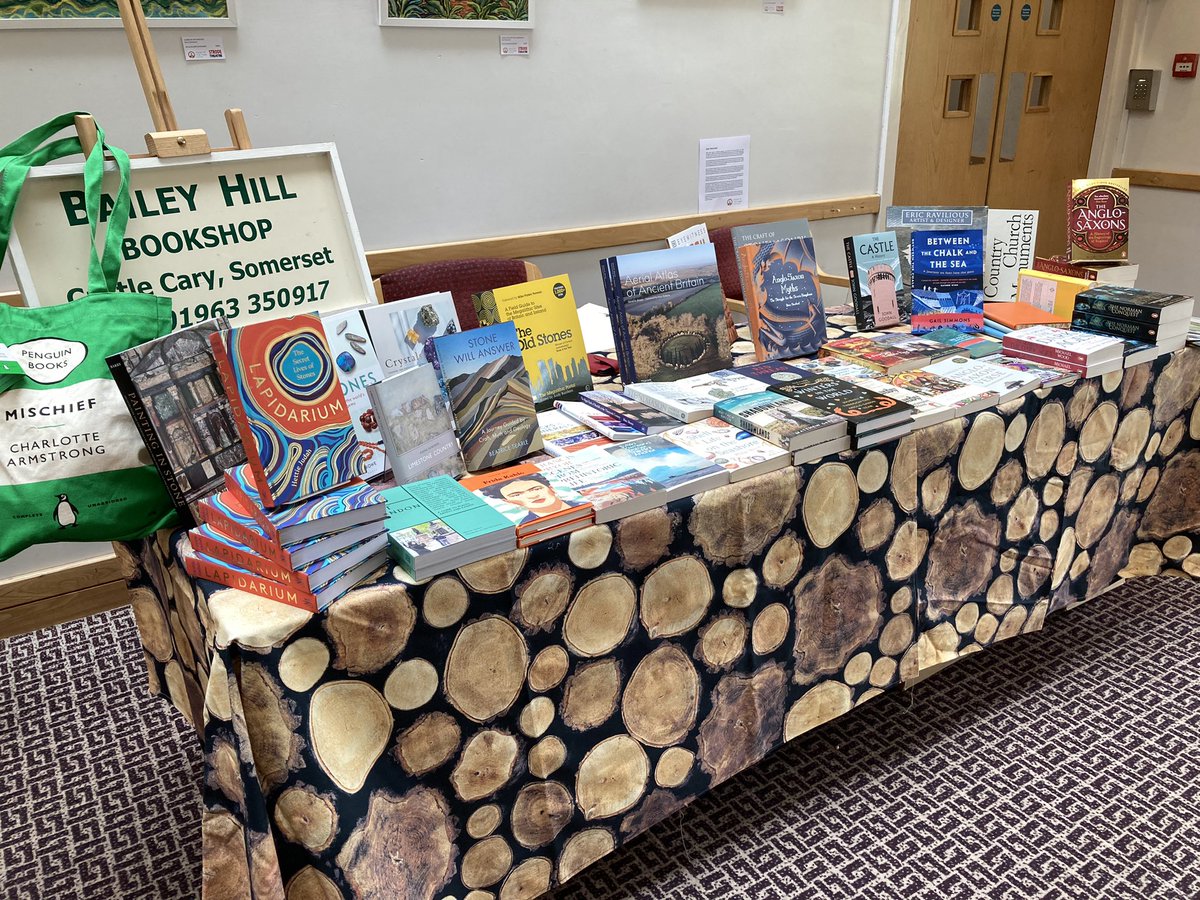 bailhill's tweet photo. Delighted to be setting up for #StrodeLitFest23 - Lapidarium &amp; The Anglo-Saxons @HettieJudah @Longshanks1307 https://t.co/zfKVXFaISr