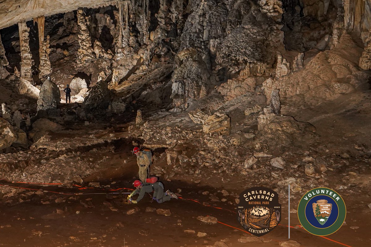 CavernsNPS's tweet photo. Earlier this year, park volunteers assisted in removing microplastic and litter from two backcountry caves within the park, Spider Cave and Slaughter Canyon Cave! 

📷: NPS/H. Klein 

#CarlsbadCaverns #FindYourPark #EncuentraTuParque #NationalParkWeek #NPSConnection #EarthDay https://t.co/BMAVwAE8yI