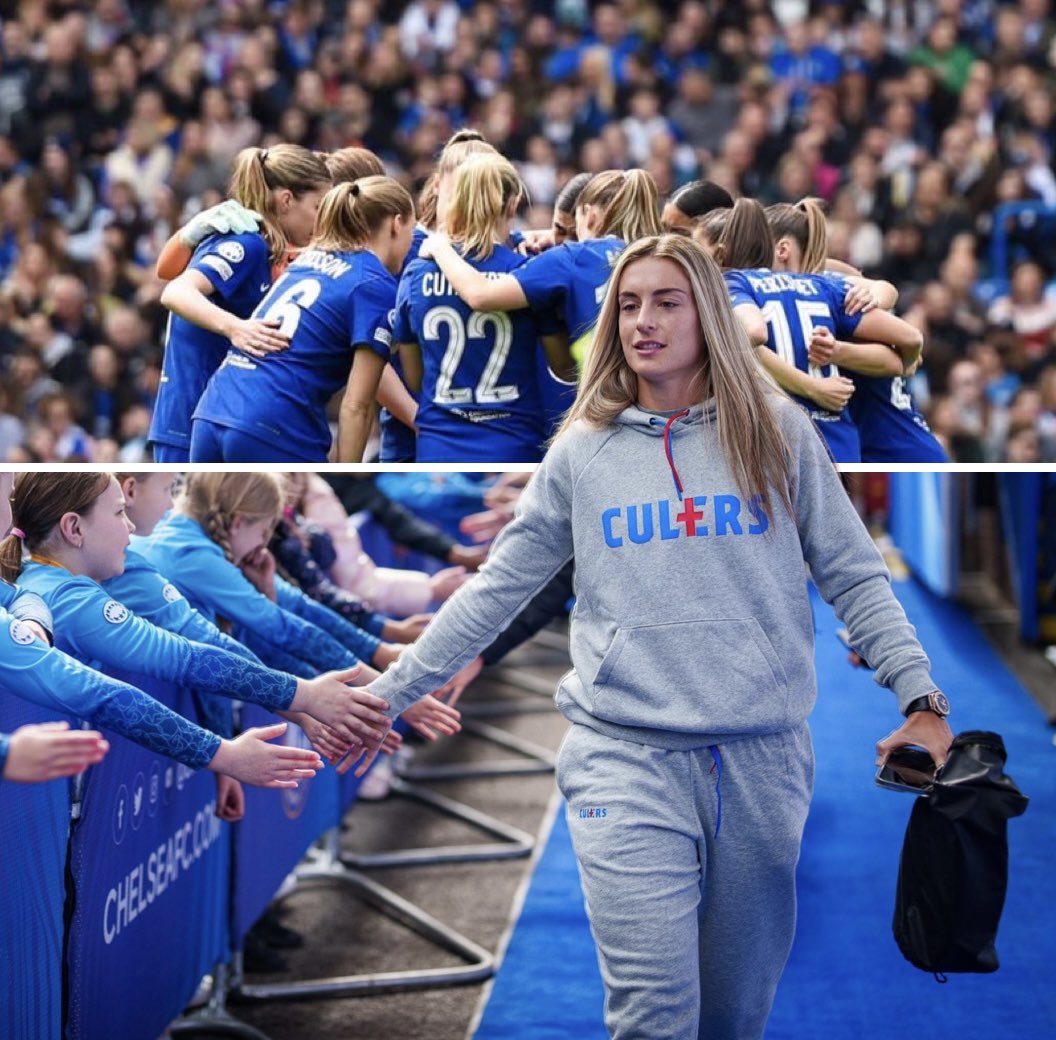 clem_reporter's tweet photo. Les supporters de Chelsea ont scandé le prénom d’Alexia Putellas à la 11e minute « Alexia, Alexia » 🗣️ ❤️ 

Quel beau geste de la part des supporters anglais pour la Ballon d’Or bientôt de retour sur les terrains après neuf mois d’absence. 👏🏴󠁧󠁢󠁥󠁮󠁧󠁿 https://t.co/J3jTIWUm8V