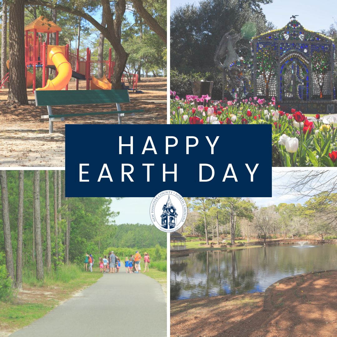 NewHanoverCo's tweet photo. Happy Earth Day π Celebrate and #ExploreNHC by getting outside and visiting any of our beautiful @NHCParks! Find locations and more information at https://t.co/GRn1sFRkCy https://t.co/n2TNalQ0nm