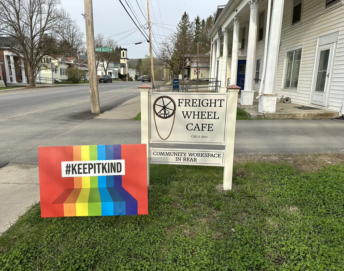 HOFprez's tweet photo. In downtown Hartwick, at the corner of Back Alley Rd. is an awesome new breakfast spot on the weekend. Just outside of Cooperstown! #KeepItKind https://t.co/PFgCOEx3p5