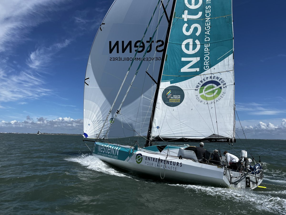 #defiatlantique - Arrivée de #nestenn 2e de la seconde étape