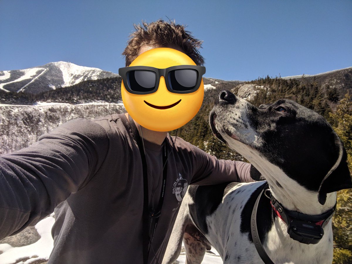 L_onlyL's tweet photo. 2nd just sent this pic
As I was skiing on #Whiteface w youngest, he & pup were hiking up BearDen
Today, 5y ago!
#ThinkSnow
#SkiTheFace https://t.co/aZ0z4biO6f