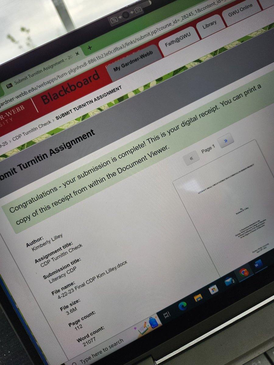 Kimberl44314688's tweet photo. End of the Semester Literacy Curriculum Design Project is Submitted!!! Now, to refocus on my dissertation literature review for the next month before Summer Semester begins! #EDCI https://t.co/xB8KvlpmTP