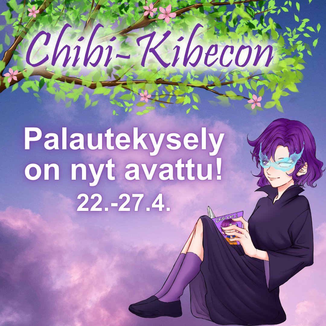 Kiitos kaikille osallistujille ja vapaaehtoisille mahtavasta tapahtumasta. Chibi-Kibeconin palautelomake on nyt avattu! Palautelomake on auki 27.4. asti. Lomake löytyy Kibeconin nettisivulta ja tästä link.webropolsurveys.com/S/BC95333E884A… 
#kibecon #manga