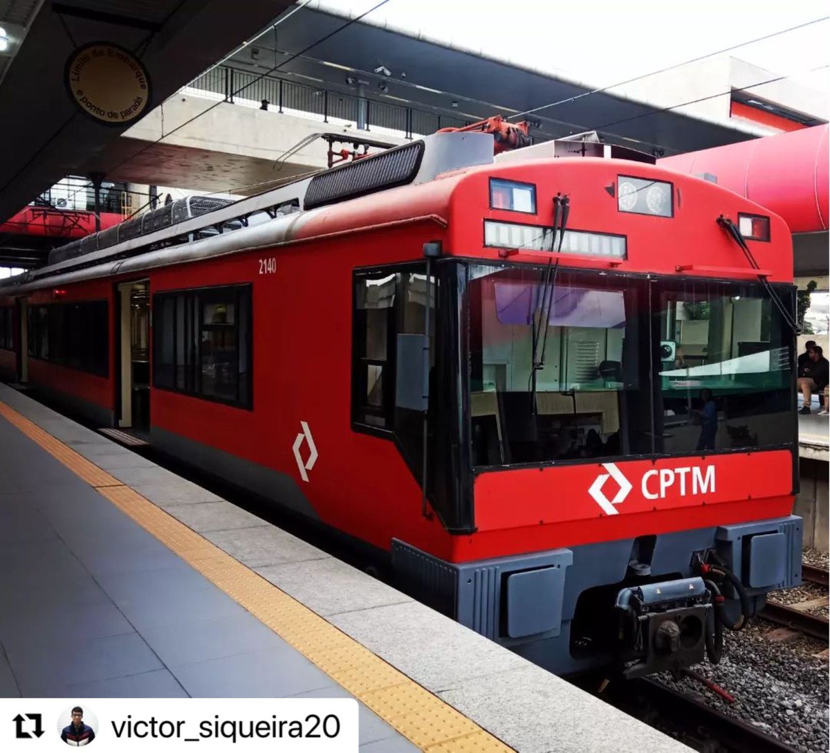 CPTM_oficial's tweet photo. 📷🚊O #ClickCPTM de hoje foi feito pelo @victor_siqueira20!

📸 💬Trata-se do trem da série 2100, conhecido como Lima,  que é considerado por muitos passageiros como um trem extremamente confortável! https://t.co/uk1ZvhX0VU