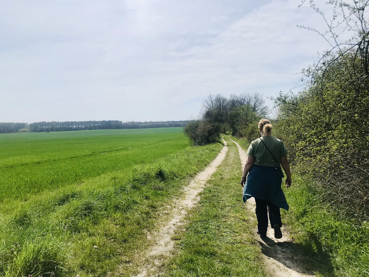 underagreysky's tweet photo. Took the local bus from Wiesenburg and then walked home through the woods and across the fields. Springtime in Fläming.

#adventuresbeyondthefrontdoor #derflaeming https://t.co/RZn4TVwx0j