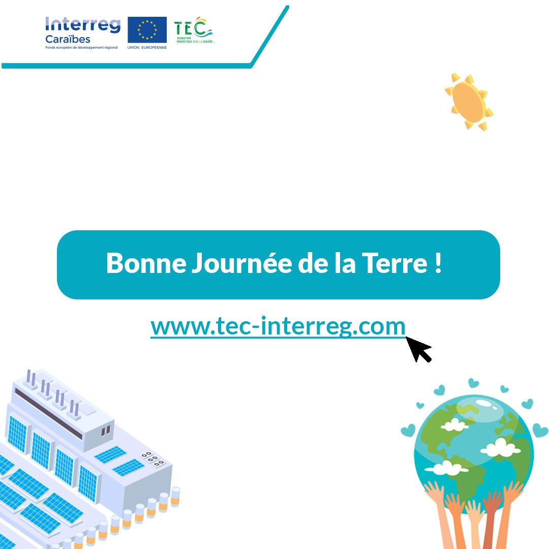 🌍A l'occasion de la #JournéedelaTerre, célébrons notre planète et préservons-la pour les générations futures ! Le saviez-vous ? Un parc solaire de 600 kW alimente 100% de l'électricité de l'île d'Union situé à St-Vincent-et-les-Grenadines.🌱
#EarthDay2023 #TEC