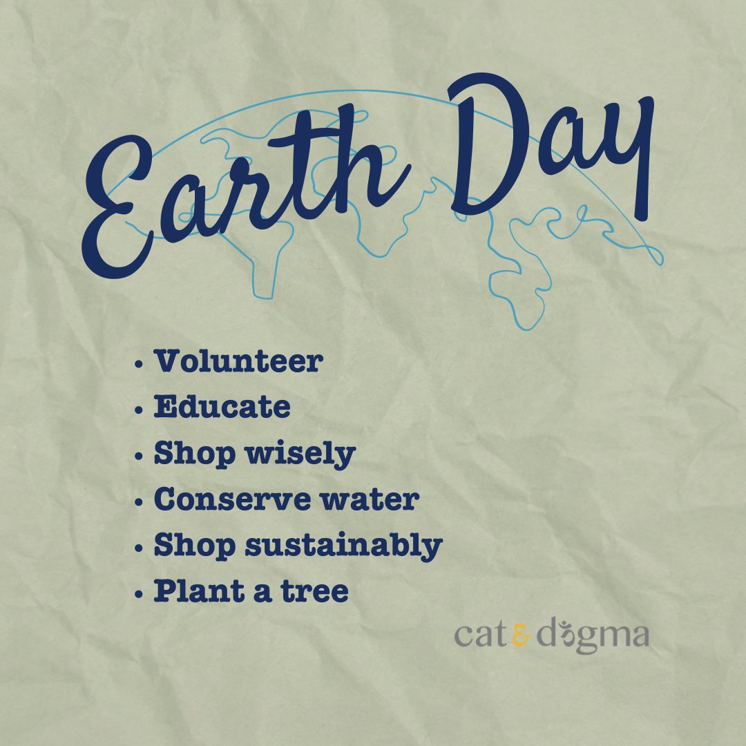 It's Earth Day! 🌎️ How are you celebrating? #catanddogma