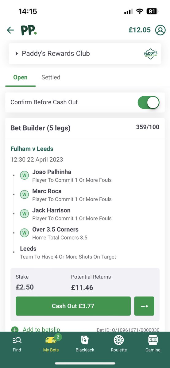 JimiMarcBull's tweet photo. @AndyRobsonTips My ain’t paying out for some reason https://t.co/zgU9QkkH7k