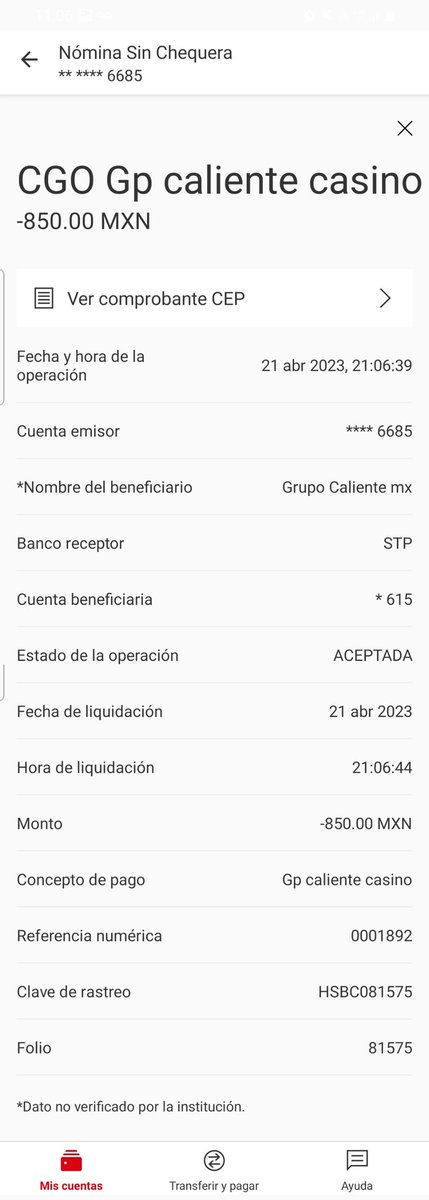 PicksNano's tweet photo. @SoporteCaliente @calientesports  ya casi 12 horas sin darme solución a esta transferencia que en mi banca ya fue descontado el efectivo y siguen sin abonar a mi cuenta de #CalienteMX, ya les mandé correo con toda la información y ni asi pueden darle solución 🤦. https://t.co/32mjxZmwPb