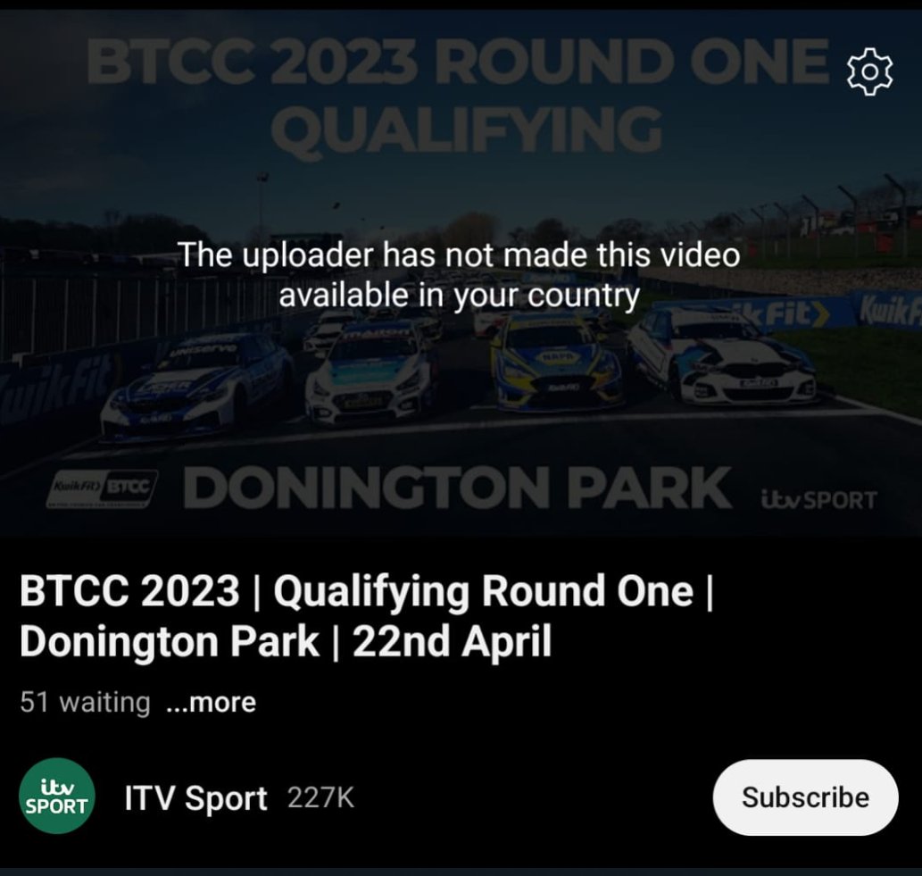 TomSeldon1's tweet photo. Can't wait to watch @BTCC this weekend- oh wait never mind. Cheers @ITVSport https://t.co/bc5OmJk07E