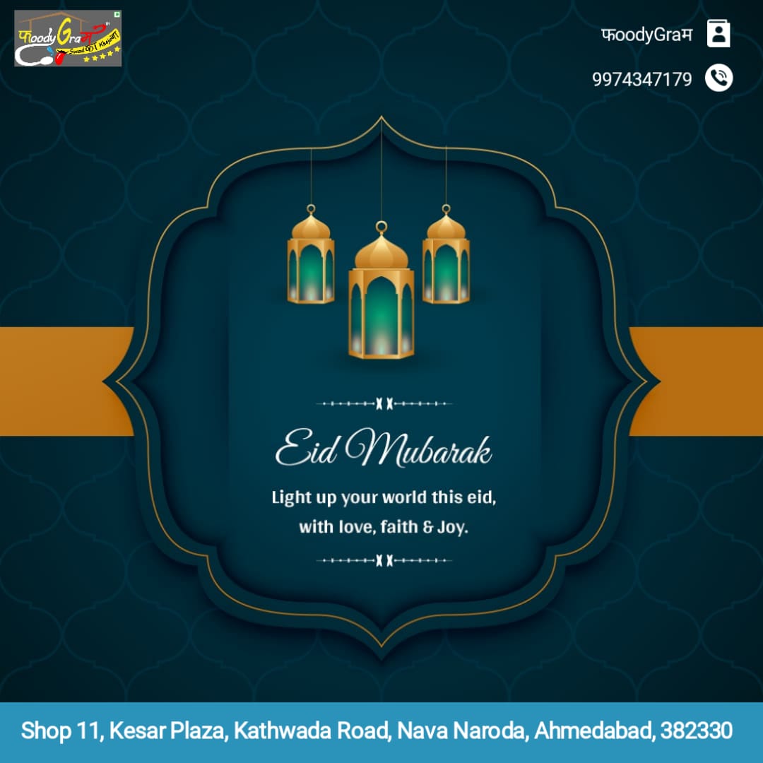GramFoody's tweet photo. Warm greetings to all on the auspicious occasion of #EidUlFitr. May the spirit of #Eid bring happiness, peace, prosperity and good health.
#EidMubarak https://t.co/ZwKPTtdGbo