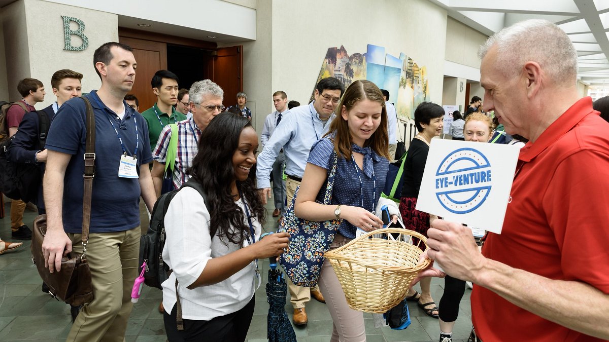 ARVOinfo's tweet photo. Ready for an Eye-Venture? Collect 6 different buttons during #ARVO2023 and bring them to @ARVOinfo Central by April 27 to enter a drawing to win great prizes, including free registration to #ARVO2024 in Seattle. Start collecting today by Badge Printing. https://t.co/mCOFoDhU4I https://t.co/uubehcBczK